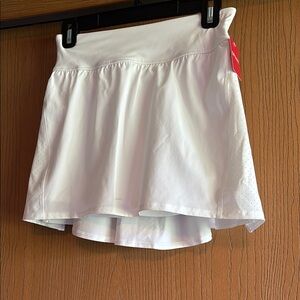 SPANX White Skater Mini Skirt Athletic